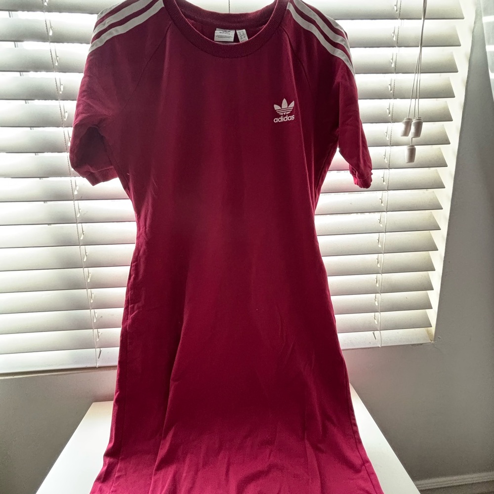 Adidas red dress size large